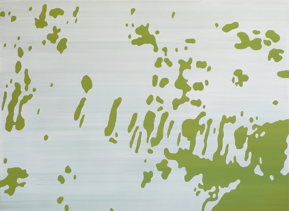 Camouflage (Waldsee 2) – Malerei auf Leinwand