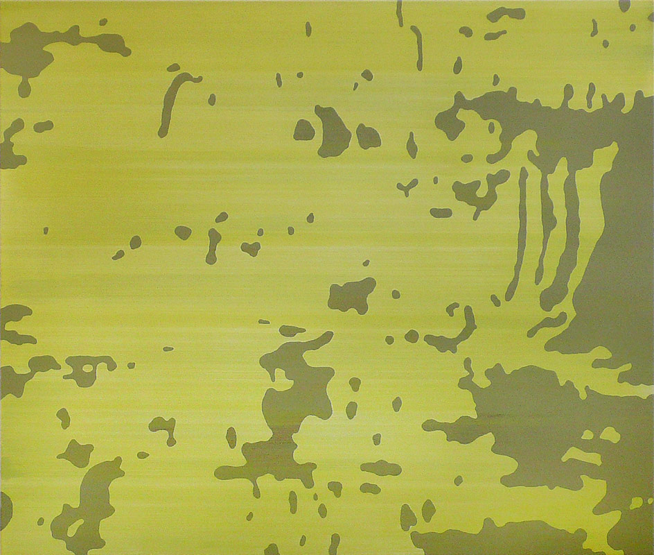Camouflage (grün) – Malerei auf Leinwand