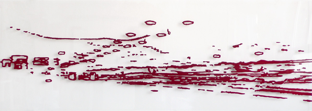 Schnellstrasse – Lack auf Acrylglas
