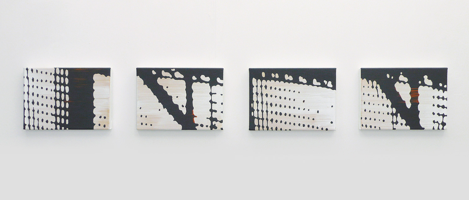 Bruecke 4-teilig – Acryl auf Leinwand