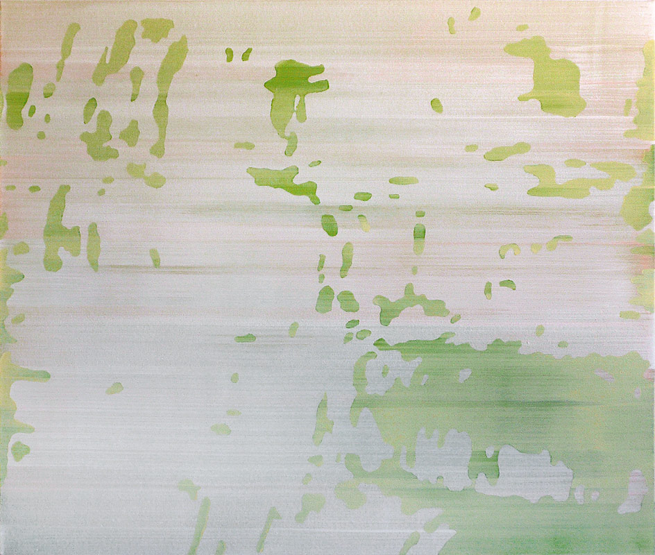 Camouflage (Waldsee-Aqua) – Malerei auf Leinwand