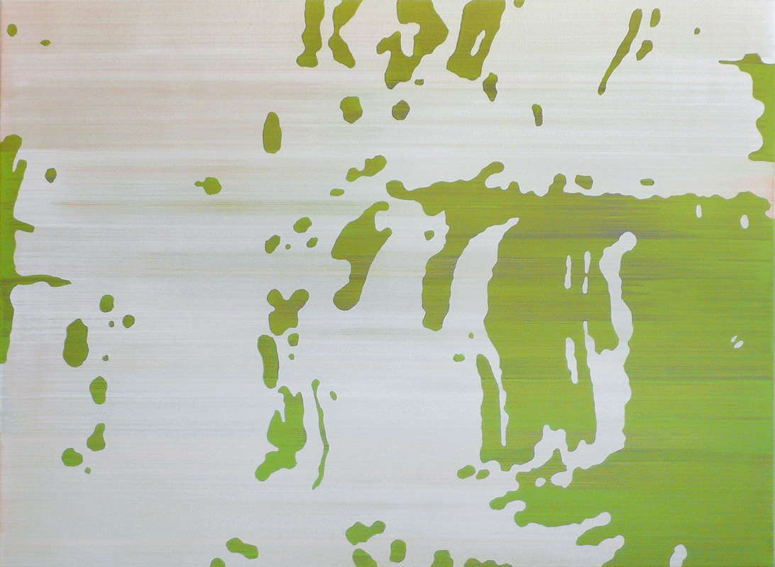 Camouflage (Waldsee) – Malerei auf Leinwand