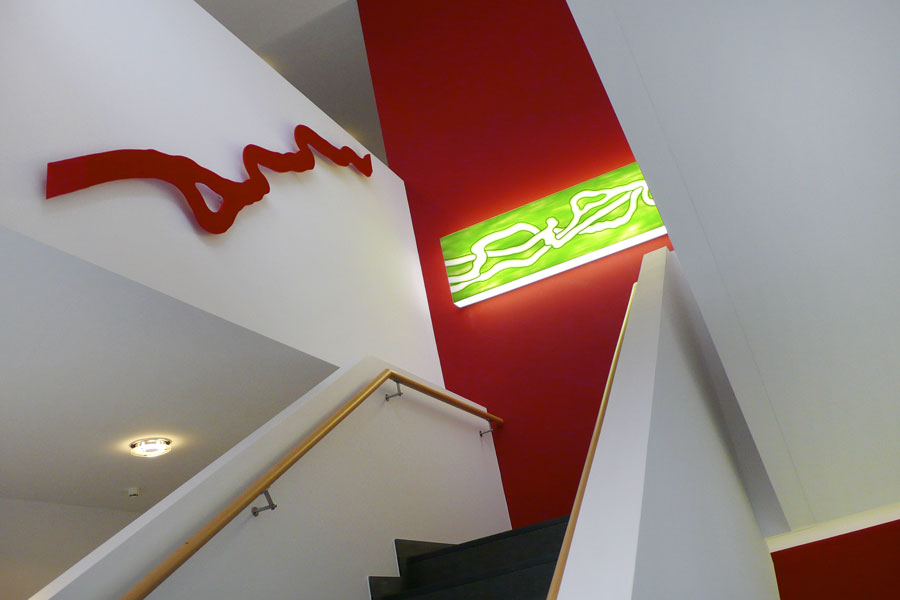 Gudrun Barenbrock – Loops – Wandarbeit – KFH Nierenzentrum Koeln